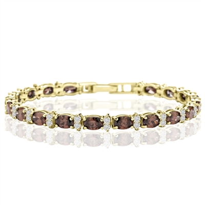 Designer Bracelet With Oval chocolate And Round Brilliant Stones, 12.50 ...