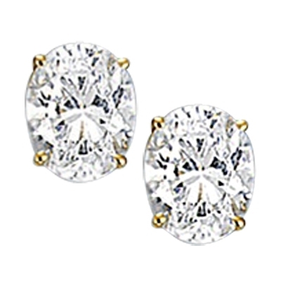 Artificial on sale solitaire earrings