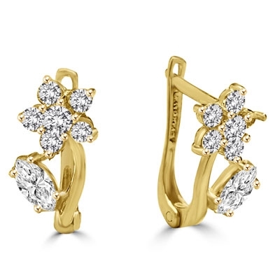 Buy Malabar Gold and Diamonds 18 kt Gold & Diamond Earrings Online At Best  Price @ Tata CLiQ