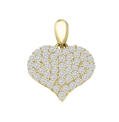 Tiffany and Co 18k White Gold Diamond Pave Heart Necklace | Pave heart  necklace, Heart necklace diamond, Necklace