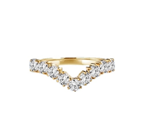 V Shape Ring Real Solid 14K Yellow outlets Gold