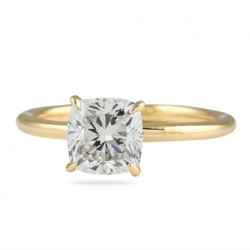 Cushion cut deals prong setting