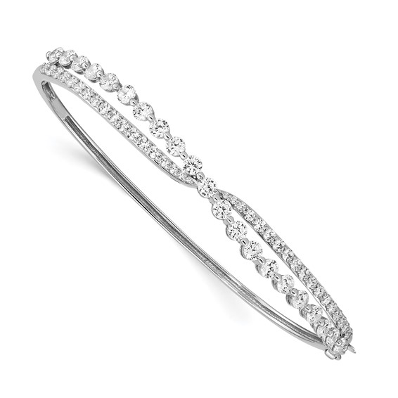 Beautiful designer hinged bracelet for ladies, in the criss-cross ...