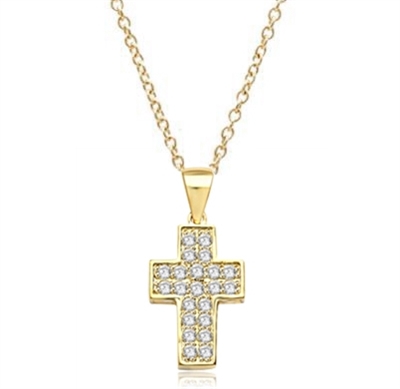 Santa Cruz-Cross pendant in an unusual three dimensional design, with ...