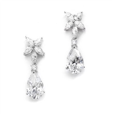 pear drop diamond earrings