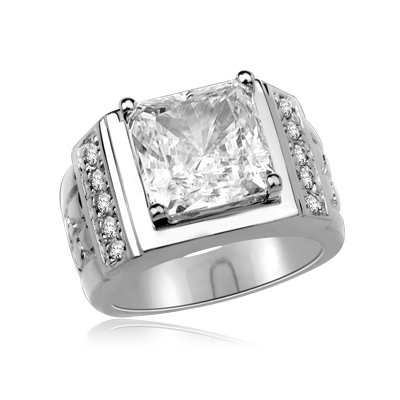 Fred Meyers 1.25 ct. Princess Cut Diamond Ring 14K Platinum